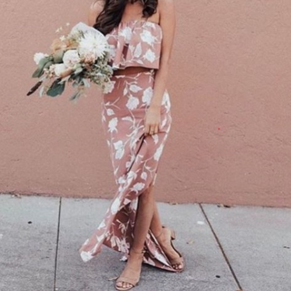 Roe and May Dresses & Skirts - Two Piece Roy and May Maxi Set - Crop Top & Skirt